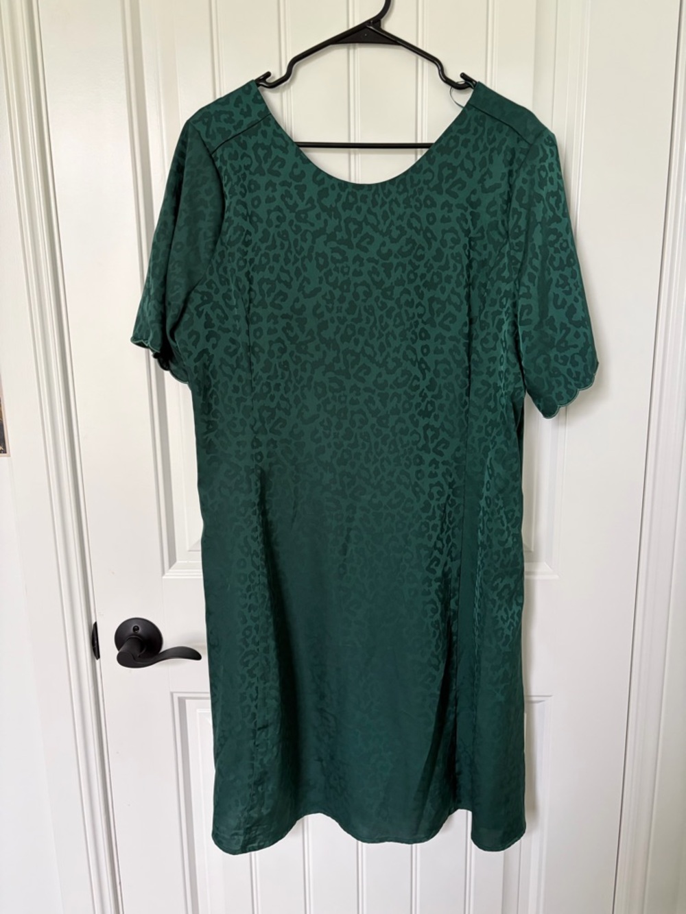 bohme Emerald Green Short Sleeve Midi Dress